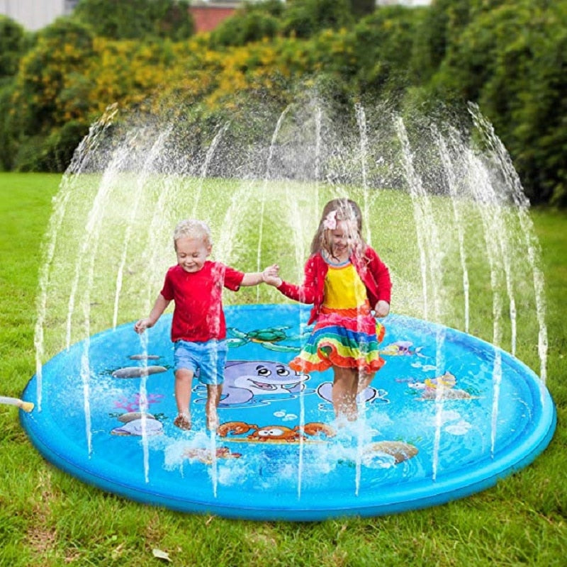 Tapis de coussin d'eau pulvérisée - Jouet de jeu d'extérieur pour pelouse pour enfants Piscine d'été Jeux pour enfants amusants