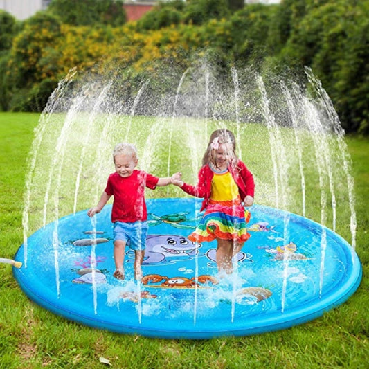 Esterilla con forma de cojín para rociar agua: juego al aire libre, césped, juguete para niños, piscina de verano, juegos divertidos para niños