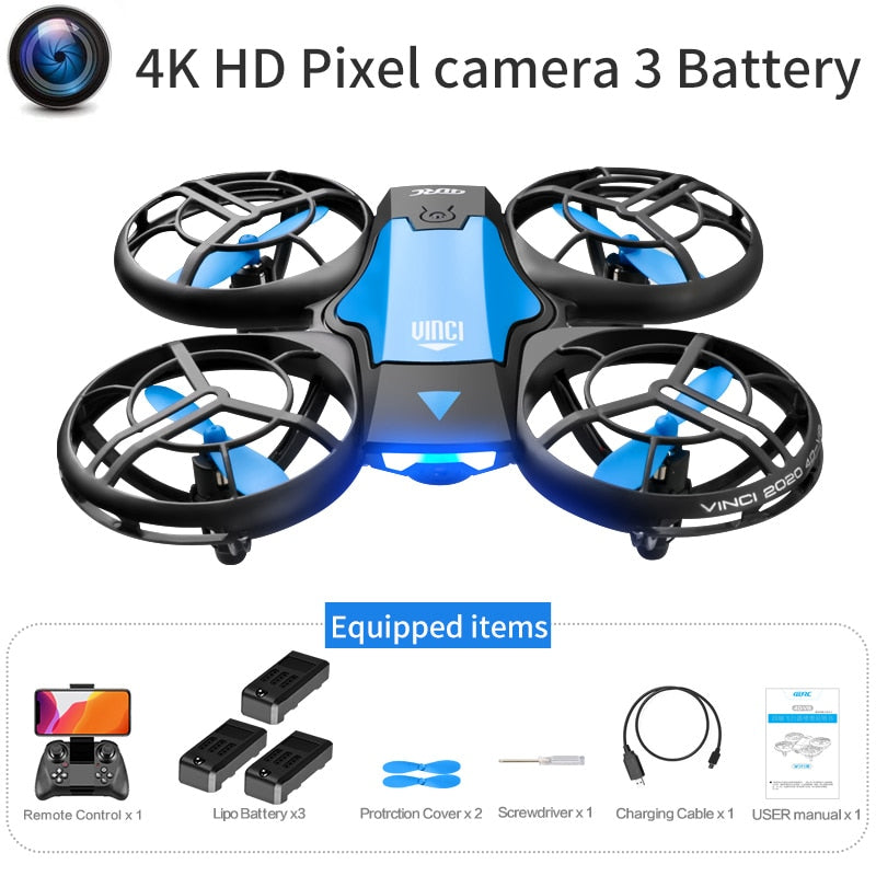 Elevate Your Drone Flight with V8 New Mini Quadcopter: 4K HD Camera and Foldable Design