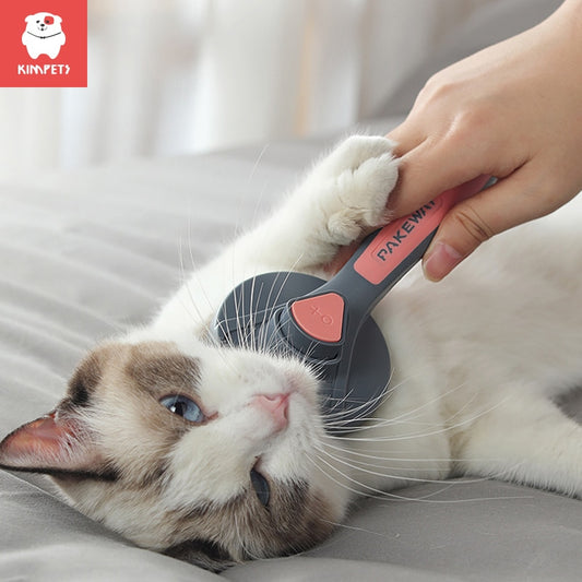 Kimpets Cat Comb Brush -Designed with Comfortable and Ergonomic for Cleaning your Cat's Loose Hair