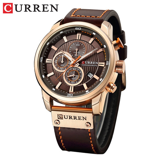 Top Brand CURREN Fashion Date Quartz Luxury Chronograph Sport Men Watches