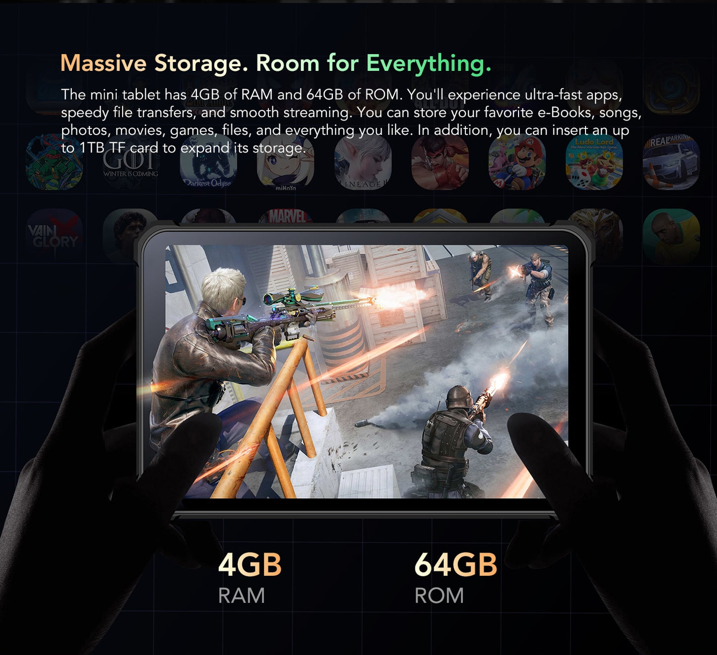 Tableta robusta Oukitel RT3 Mini de 8 pulgadas HD+ 5150 mAh 4 GB + 64 GB Android 12 Tablets Cámara de 16 MP Pad 