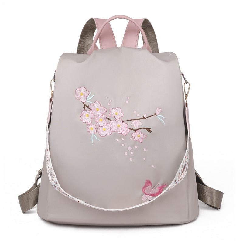 High Quality Women Fashion Anti-theft Waterproof Oxford Print Backpack