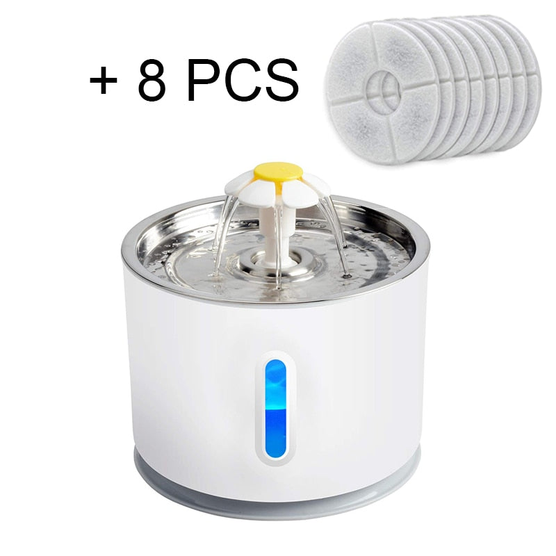 USB Powered Cat Water Fountain -Active Carbon Filter Automatic Electric Dispenser Bowls Cats Drinker