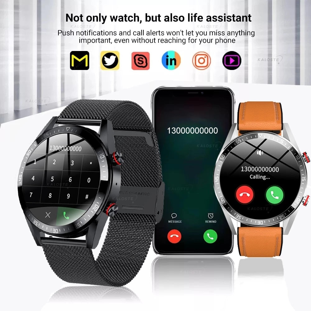Large 1.39" AMOLED Display Business Bluetooth Android Smartwatch For Men or Women