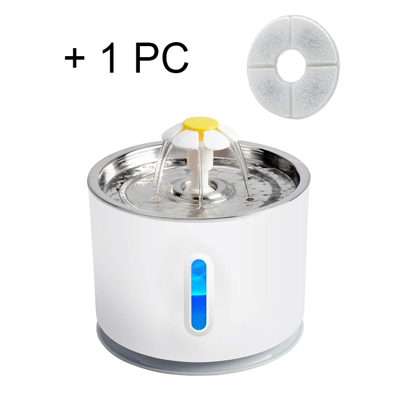 USB Powered Cat Water Fountain -Active Carbon Filter Automatic Electric Dispenser Bowls Cats Drinker