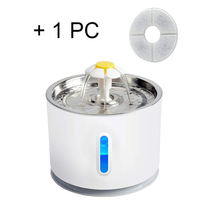 USB Powered Cat Water Fountain -Active Carbon Filter Automatic Electric Dispenser Bowls Cats Drinker
