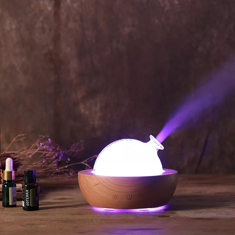 Large Capacity 150ML Bluetooth Wood Humidifier Diffuser Spray Aroma for Household